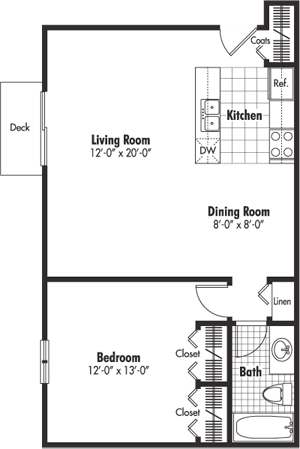 floor plan photo of the everly apartments worth